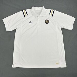 Notre‎ Dame ND Fighting Irish Shirt Men's M White adidas Short Sleeve Polo